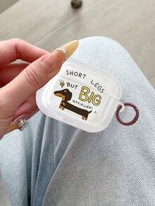 1 hộp đựng tai nghe Bluetooth không dây tương thích với Apple 1/2/3/4/Pro/Pro2/Pro3, họa tiết chó Dachshund sống động. - Nhiều màu - Xem 6