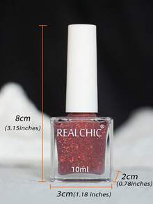 REALCHIC 10ml/Pcs,2026 New Arrival Iridescent Glitter Chameleon Rose Pink Nails, Water Based Nail Polish,Fast Dry,Long Lasting,Peel Off,Autumn/Winter Colors,Manicure Nails Art For Women & Girls - Retrograde - 查看 4