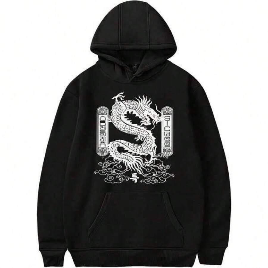 Men Outdoor Hoodies & Sweatshirts - Black - View 1