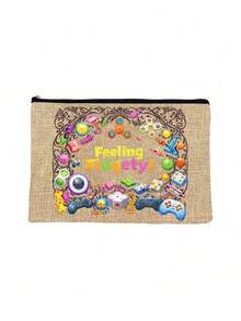 Sensory Friendly Makeup & Accessories Pouch - Designed For Individuals With Sensory Needs, Features Sensory-Friendly Icons, Holds Small Tools, Supplies, Travel Essentials, Available In Multiple Colors, Durable Polyester Material,Charger Storage Bag,Travel Essential Makeup Bag: Girls' Travel Survival Bag, Men's And Women's Zipper Bag, Cosmetics ﻿ - Multicolor - View 11