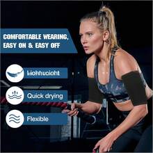 一对女士塑形排汗臂套，欧美跨境健身瑜伽运动臂套，防闷汗臂带防护装备 - 彩色 - 查看 5