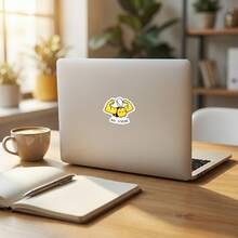 3英寸“蜜蜂坚强”趣味贴纸。励志文字乙烯基贴纸。适用于员工、经理和同事 | 完美的隔间装饰、工作搞笑礼物或激励提醒 | 防水耐用乙烯基材质，可用于笔记本电脑、水瓶、手机、行李箱、车窗等。您也可以将其粘贴在任何您想要的地方！ - 彩色 - 查看 8