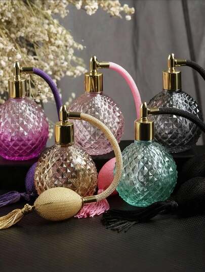 1个3.38盎司流苏香氛扩散瓶，喷雾瓶，车载香氛瓶，玻璃空瓶，奢华香氛喷雾器，家居浴室装饰，秋季装饰，返校季装饰