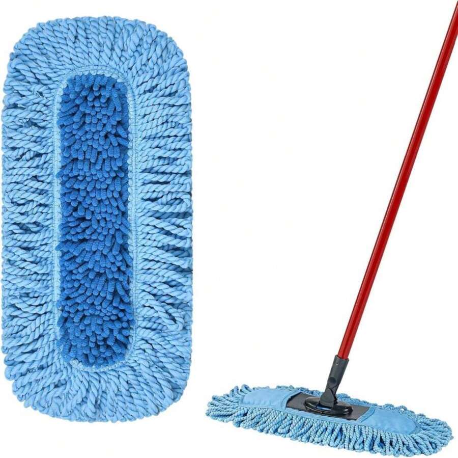 Ndoge 1 Pack Dust Mop Replacement Head For O-Cedar Dual-Action Dust Mop Pads Refills Microfiber Mop Head Replacements Hardwood Floors Cleaning Washable Replace Pads For Ocedar Dual-Action Mop - ColorA - 查看 1
