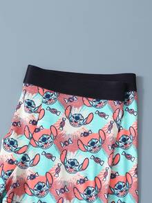 Disney 1件装迪士尼卡通印花男士内裤 - 柔软舒适，字母弹力腰带，休闲男士内裤 - 彩色 - 查看 4