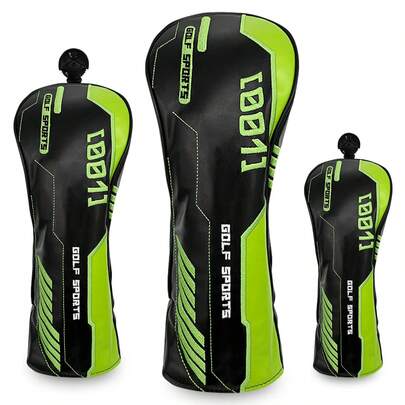 Fundas para cabezas de palos de golf, unisex, protección profesional, color de contraste a la moda, accesorios de golf
