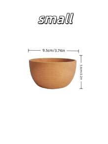 1 pieza Cuenco, plato, ensaladera, bandeja de frutas, cuenco para snacks de madera maciza - Multicolor - Ver 8