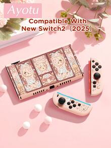 Ayotu 1pc Tarot Theme Compatible With Switch2/Switch NS/Switch OLED/Switch LITE Gaming Console Protective Case, New Generation, Stars & Sun & Moon Pattern, TPU Soft Shell, Universal Gamepad Protective Cover, Switch Controller Protective Case, Switch Gaming Accessories, Anti-Drop, Anti-Slip, Scratch-Resistant, Stylish