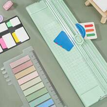 A4 Paper Cutter Wholesale In Stock, Mini Manual Paper Trimmer With Dual Scale, Student Photo Cutting Tool - Multicolor - View 1