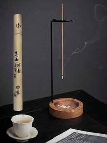 2件裝反向胡桃木/烏木香爐套組，香棒架，手工木製香爐架，檀香/沉香香棒，創意香爐/香架，可線上購買 - 彩色 - 查看 4