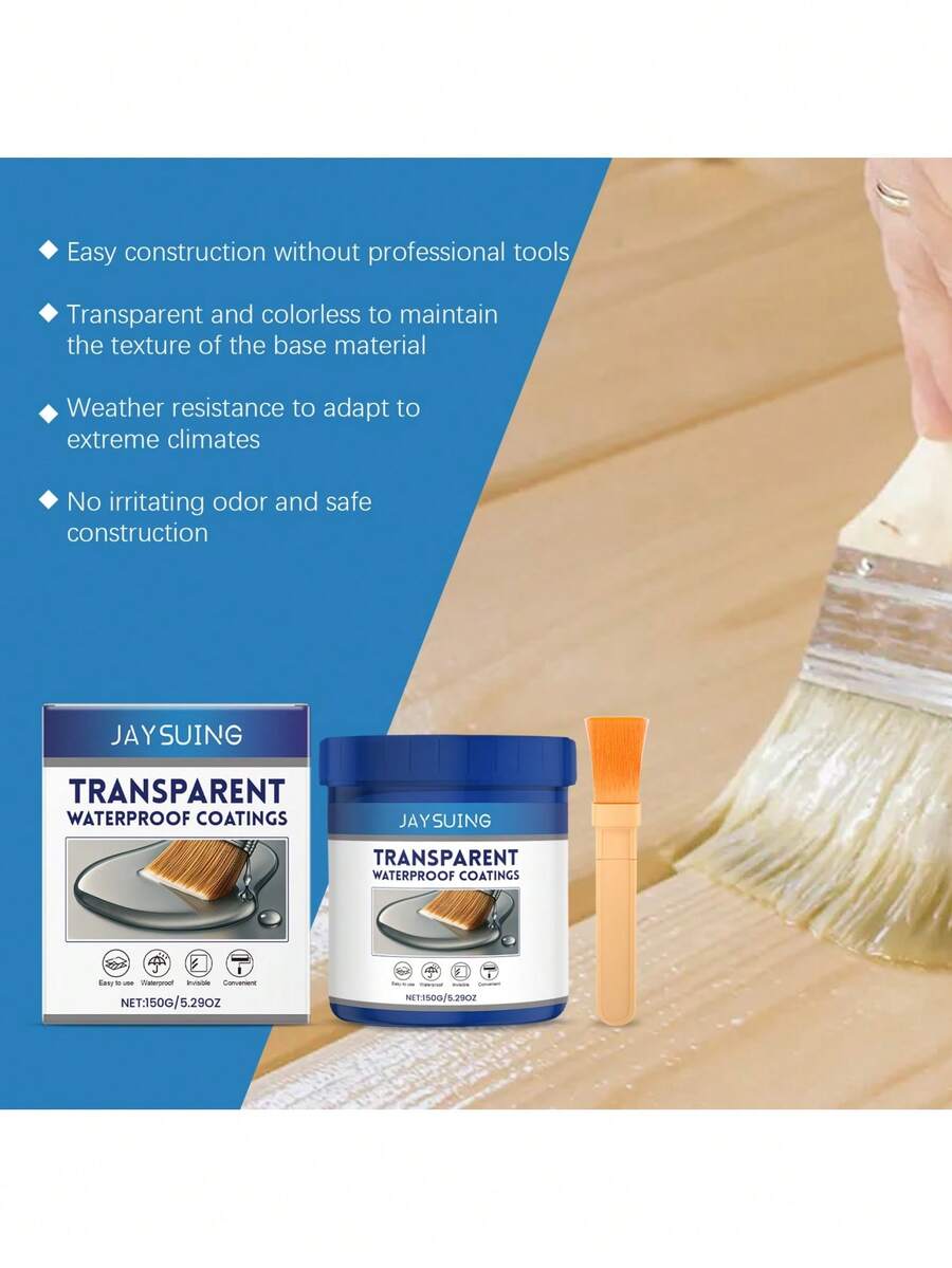 Outdoor Transparent Waterproof Coating, Weather-Resistant, Anti-Cracking, Elastic Sealant Base Material, Suitable For Easy Construction, Hot-Selling Low-Price Item, Not Profitable, Only For Volume - White - View 1