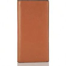 Premium Leather Checkbook Cover For Men And Women Checkbook Holder Wallet RFID Blocking - 布朗上 - 查看 1