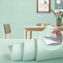 1 Roll Macaron Style Solid Color Peel And Stick Wallpaper, Textured Fashionable Self-Adhesive Contact Paper, Waterproof, Oil/Heat Resistant PET Aluminum Foil, Removable And Reusable Wall Decals In Multiple Colors, Easy To Install For Kitchen, Bedroom, Living Room, Dorm, No Damage - Multicolor - View 54