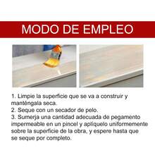 Pegamento Impermeabilizante Transparente para Sellar Fugas | Anticorrosivo y Resistente al Desgaste, Sin Demoler Azulejos, Ideal para Baño y Cocina, Fácil Aplicación, Esencial para Sellar Grietas - transparente - Ver 6