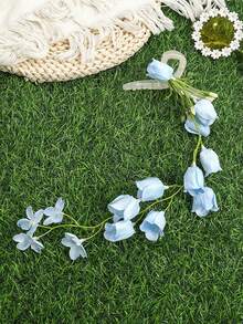 1pc Cute Seaside Resort Style Tassel Lily Flower Hair Claw Clip, Women Hair Accessory For Bun Updo, New Year Travel Photo Shoot