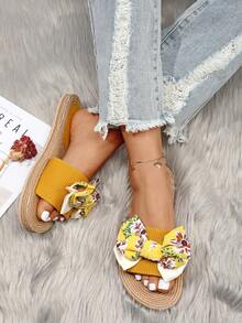 Sandal đế bằng chấm bi dành cho nữ, giày mùa hè hở mũi thoải mái, sandal quai ngang mắt cá chân nhẹ nhàng. - Nhiều màu - Xem 5