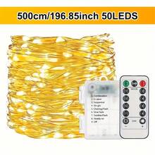 أضواء جنية تعمل بالبطاريات، 8 أوضاع 50/100/200 LED سلك فضي IPX6 مقاوم للماء أضواء خارجية، مناسبة لعيد الحب، عيد الفصح، التخييم، أعياد الميلاد، السياجات، الحدائق، الحفلات، ديكورات الزفاف، أبيض دافئ/أبيض/متعدد الألوان - متعدد الألوان - مشاهدة 15