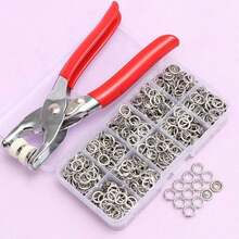 50/100/200pcs Colorful Solid & Hollow Snap Buttons, Stainless Steel Pliers Snap Fastener Kit, Suitable For Crafts, Sewing, Handmade, Clothing, Pants, Bibs, Hats, Shoes, Umbrellas, Sewing Beginner Installation Tutorial (Random Color Snap Button) - Multicolor - View 9