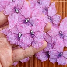 50 miếng dán hình bướm nhiều màu sắc, thanh lịch - Miếng vá vải 3D thủ công, thích hợp để làm kẹp tóc DIY, váy cưới, trang trí quần áo, phụ kiện tóc và mũ đội đầu cô dâu, đồ dùng tiệc cưới, những chú bướm voan hai lớp mỏng nhẹ tinh tế. - Nhiều màu - Xem 6