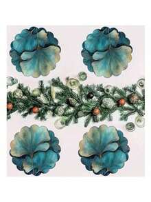 Bộ 2/4/6/8 tấm lót bàn ăn màu trắng họa tiết lá bạch quả và vàng xanh, kích thước 13,8 inch, có thể giặt, chống trượt, chịu nhiệt, làm từ polyester dệt, hình tròn, phù hợp trang trí nhà cửa và ngày lễ, dùng cho bữa ăn hàng ngày, Halloween, Giáng sinh, tiệc ngoài trời, tiệc chiêu đãi - Trang trí bàn ăn trang nhã, phụ kiện ăn uống ngày lễ | Bộ đồ ăn sáng bóng | Tấm lót bàn ăn, khăn trải bàn bằng polyester, chất lượng cao - Nhiều màu - Xem 4