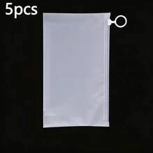 5pcs/1pc Zipper Bags File Folders, School & Office Supplies Pencil Case, Transparent Zipper File Folders, 1 Set S/M/L File Folders, Puzzle Toy Storage Bags, Pencil Case, File Folder Storage Bags, Office Supplies Storage Bags, Cosmetic Bags, Toiletry Bags, Makeup Bags, A Gift For Women, A Gift For Men Bag For School School Accessories School Stuff,Storage Organzier,Toy Box,Toy Storage - White - View 12