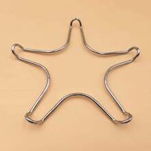 Soporte para ollas, anillo reductor, trivet, soporte para ollas de leche, soporte para ollas de gas, soporte para moka caliente, 1 pieza, metal cromado de alta calidad - A - Ver 8