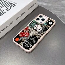 A Stylish Phone Case That Does Not Include A Lanyard Or Stand. Western Leopard Phone, Cherries Skull Horseshoe Vinyl Treaty Oak Revival With Country Rock Vibes, Now Aesthetic, 17 16 15 14 13 12 11 Pro Plus X, S25 S24 S23 S22 S21 Ultra - 粉色 - 查看 8