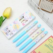 Best-Selling Ins Style Girlish Heart Practice Pen, Extra-Long Soft Grip Sweet Heart Stress-Relieving Pen, High Appearance Level Student Butterfly Gender-Neutral Pen
