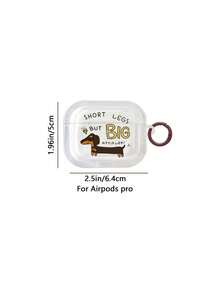 1 hộp đựng tai nghe Bluetooth không dây tương thích với Apple 1/2/3/4/Pro/Pro2/Pro3, họa tiết chó Dachshund sống động. - Nhiều màu - Xem 9