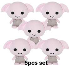 18cm Dobby Plush Doll, Cute Cartoon Doll, Official Harry Potter Merchandise, Great Gift For Family And Friends - Pink - View 10