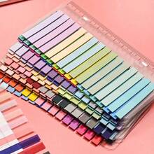 Bộ nhãn dán tự dính nhiều màu sắc (1 cái/6 cái/12 cái), 320 tờ mỗi kiểu, nhãn dán siêu mỏng, vật dụng thiết yếu cho học sinh chuẩn bị năm học mới, đánh dấu trang, màu sắc chuyển sắc, phù hợp cho văn phòng, trường học, sắp xếp tài liệu và sổ tay. - Nhiều màu - Xem 6