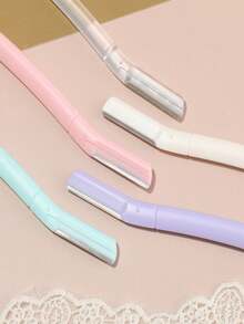 1pc Women's Eyebrow Razor Set, Makeup Artist Use, Beginner Friendly, Safety Design Professional Eyebrow Trimmer - Multicolor - View 4