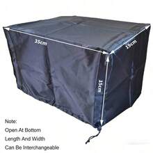 厨房必备！空气炸锅防尘罩，防水、防油、易清洁，时尚收纳，兼具保护功能。 - 黑色 - 查看 4