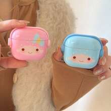 Cute Matching Pink & Blue Cartoon Earphone Case Compatible With Airpods Pro 2, Protective Cover Compatible With Apple Pro, 4, Simplistic 3, 1/2 Generation, Suitable For Women And Men - Multicolor - View 10