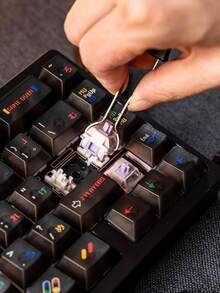 2-In-1 Keycap Puller & Mechanical Keyboard Keycap Remover Tool - Upgraded Version - Multicolor - View 4