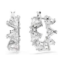 Cercei SWAROVSKI Matrix cu inel mare pentru femei 5632467 - Alb 5632467 - Vizualizare 5
