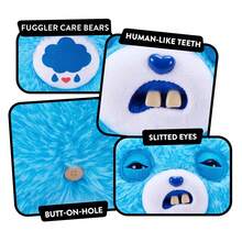 Spin Master Fuggler X Care Bears 9-Inch Plush Toy, Cheer Bear/Togetherness Bear/Grumpy Bear/Share Bear, Funny Ugly Monster Stuffed Animal With Human-Like Teeth, Collectible Gift For Kids, Teens, Adults - Grump Bear - View 4