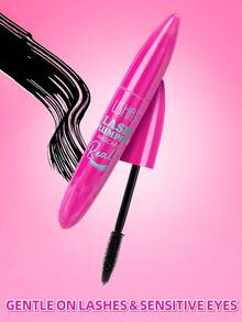 USHAS黑色睫毛膏，持久防水，妆效持久，360°螺旋刷头，丰盈纤长卷翘睫毛，打造自然浓密眼妆，适合所有肤质 - #02 - 查看 4