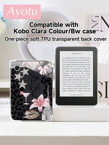 Ayotu 1 Ốp lưng in họa tiết da báo, quả cầu disco và quả anh đào, tương thích với Kindle/KOBO, Kindle Paperwhite thế hệ thứ 12 năm 2024 / Kindle (thế hệ thứ 11 - ra mắt năm 2024) / Kindle Colorsoft Signature Edition / Kobo Libra Colour, chống rơi, ốp trong suốt bảo vệ toàn diện, vỏ silicon mềm. - Nhiều màu - Xem 17