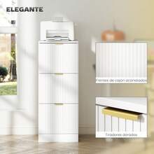 HOMCOM Arquivos de Arquivo - Branco - 40x40x101 cm - Ver 8