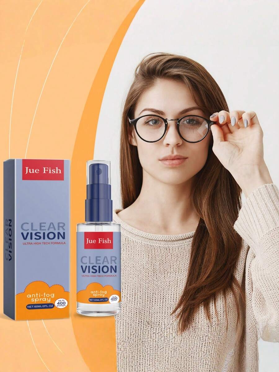 Anti-Fog Spray, Car Windshield & Window Glass Defogging Spray For Rainy Days, Eyeglasses - Multicolor - View 1