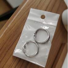 2 Stücke Metall Federklemmen O-Ring Karabiner aus Zinklegierung, runde Federklemmen O-Ring Karabiner für Bergsteigen, Geldbörse, Schlüsselanhänger, Tasche, Bekleidungszubehör, Reiseaccessoires, Urlaubsnotwendigkeiten, Schlüsselanhänger - Verschiedenfarbig - Übersicht 5