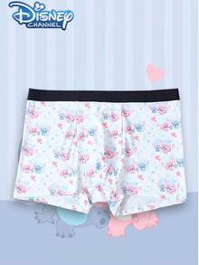 Disney 1件装迪士尼卡通印花男士内裤 - 柔软舒适，字母弹力腰带，休闲男士内裤 - 彩色 - 查看 1