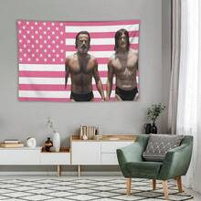 Norman Reeduss Flag Daryl Dixo Flag Pink American Flag The Walking Dead Poster Wall Hanging Tapestry Room Decor - trắng - Xem 3