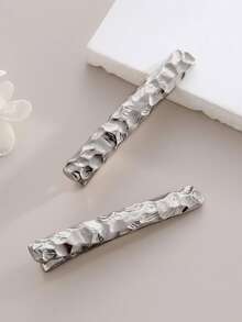 金属质感发夹，简约百搭侧刘海夹，女士爪夹，发爪，发卡，学习用品，发饰，头部饰品，女士发饰 - 金色 - 查看 9