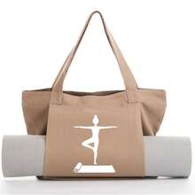 1个瑜伽普拉提垫包帆布手提袋户外运动器材旅行瑜伽垫单肩包 - 彩色 - 查看 11