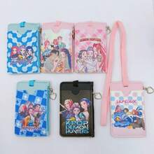 学生拉链式猎巫俱乐部证件卡套，带挂绳，学生证卡套，门禁卡套，公交卡套 - 彩色 - 查看 1