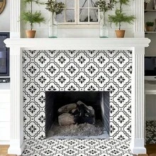 MORCART 20厘米 x 20厘米自粘地板砖，20片装自粘DIY乙烯基地板，可移除防水瓷砖贴纸，适用于卧室、客厅、浴室、厨房和楼梯。 - 彩色 - 查看 5