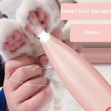 1pc LED Portable Dog Paw Hair Trimmer, Pet Cat Grooming Supplies - Pink - View 6