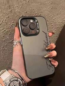 Fashionable Letter Design Phone Case Compatible With IPhone 17, 16, 15, 14, 13, 12, 11 Pro Max, X, XR, XS Max, 8, 7 Plus, And Series With Shock-Resistant Matte Back Cover - Multicolor - View 2